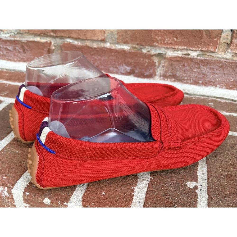 EUC Rothy's The Driver Red Clementine Driving Slip On Loafers Size 9 - Picture 7 of 10